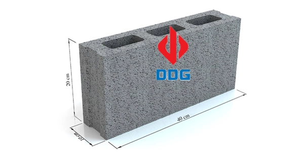 GẠCH BLOCK NGANG 100 2 VÁCH 3 LỖ